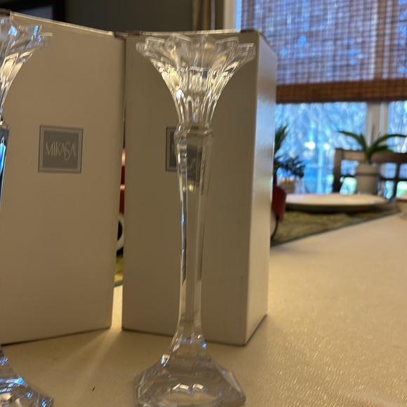 Mikasa Crystal Excelsior Candlestick holder set of (2) - Picture 5 of 7